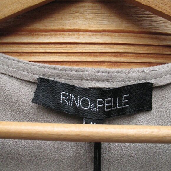 NWT Rino & Pelle Faux Suede Laser Cut Vest - Picture 8 of 9